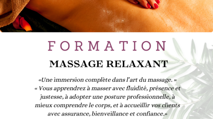 FORMATION MASSAGE RELAXANT